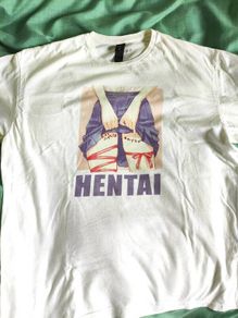 Hentai T-Shirt Custom Print Spreadshirt L Size 100% Cotton Anime Manga Japan
