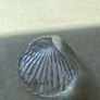 Vintage Stuart Crystal Dime Paperweight & Cavan Crystal Fan shaped clock Image 5