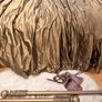 Champagne gold silk curtains Image 5