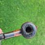 Vintage Mid-Century "Smoke and Be Happy" Wooden Pipe Rack with 4 Estate Pipes Image 10