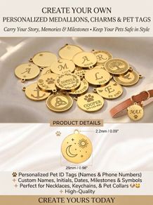 Engraved Medallions - Charms - Pet Tags