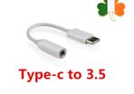USB Type C to Audio 3.5 Jack AUX Adapter