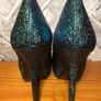 Steve Madden Dejavu Green/Blue Glitter Mermaid Scale Pattern Stiletto High Heel Shoes UK5 EUR38   S-E Image 7