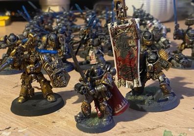 Warhammer 40k Grey Knights Castellan Crowe & other characters