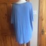 QED London Ladies Blue Stylish Short Sleeve Jumper Size M/L includes postage Image 3