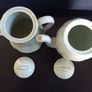 Beautiful Coffee Pot and Matching Hot-Water Pot by Grindley Petalware Utilityware in the "Almond Petal" Colourway Image 7