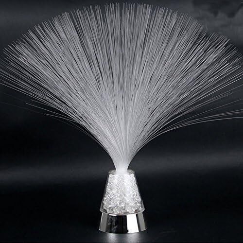 E&A Ice Fiber Optic Mood Novelty Lamps Lighting Glacier Lite with Color-Changing Crystals Base
