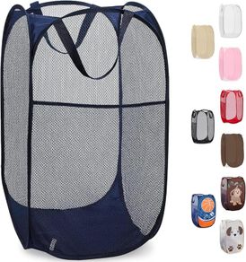 Deluxe Pop-up Laundry Basket 14 x 24 inch Navy - Brand New