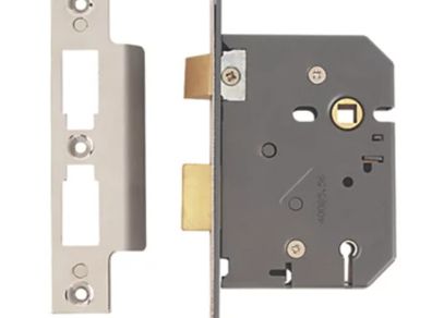 Yale 5 Lever Polished Chrome Mortice Sashlock 76mm Case - 57mm Backset