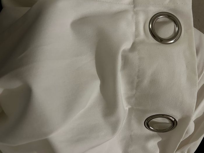White curtains
