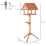 Wooden Bird Feeder Stand for Garden Pre-cut Weather Resistant 49 x 45 x 139cm (FREE SHIPPING) Image 3
