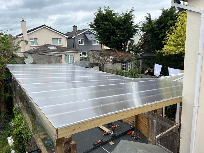 Pergola / lean to house / side passage roof