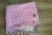 Foxford lambswool baby blanket