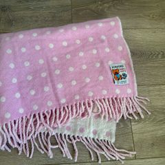 Foxford lambswool baby blanket