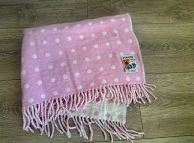 Foxford lambswool baby blanket