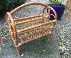Wicker Magazine Rack
