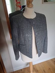 Stunning Dressy Sparkly Blazer Jacket New Size 10P