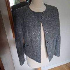 Stunning Dressy Sparkly Blazer Jacket New Size 10P