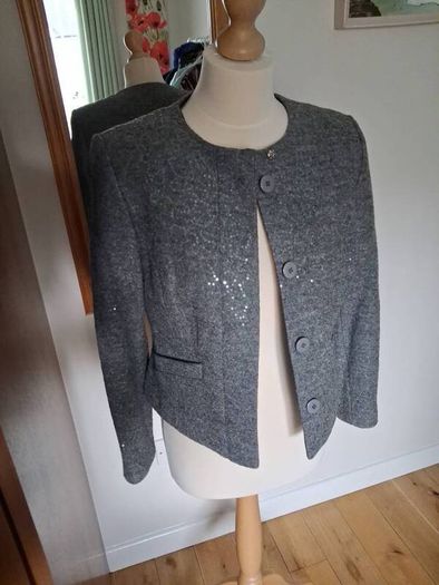 Stunning Dressy Sparkly Blazer Jacket New Size 10P