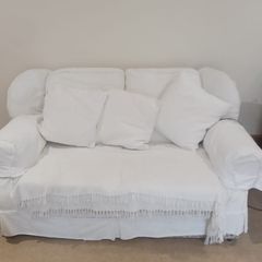 2 seater and 3 seater sofas with loose covers