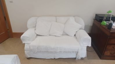 2 seater and 3 seater sofas with loose covers
