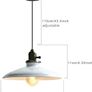 Glighone Pendant Light White Ceiling Light Hanging Lamp E27 Retro Vintage Pendant Light for Bedroom Living Room Dining Table Kitchen Lamp Suspension Image 2