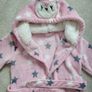 YD Primark Young Dimensions Fluffy Dressing Gown/Bath Robe - Age 3-4 Image 2