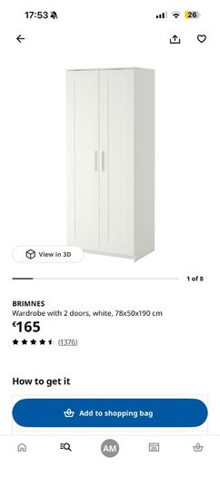 Ikea Brimnes Wardrobe