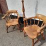 Pair of Antique Captain's Chairs Image 10