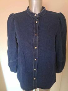 BNWT Other Stories Paris Atelier organic cotton denim shirt size 6 EU34 Postage included