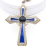 Ridiculously Large Enameled Silver Cross Pendant Image 5