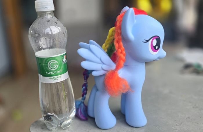 8 inch Rainbow Dash Styling Large braided Hair Brushable 2013 HTF MLP G4 My Little Pony