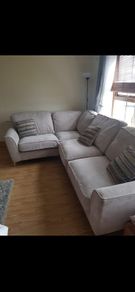 Grey L shape sofa