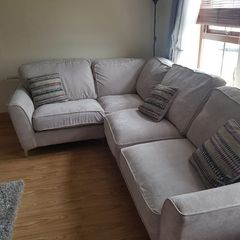 Grey L shape sofa