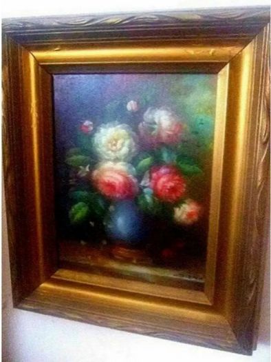 Vintage Victorian Oil Siigned 'C. Josephin'