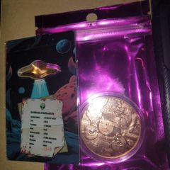 1.1000th of gold space ship plus copper round swaps for whiskey stuff