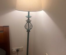 Teal Vintage Style Floor Lamp