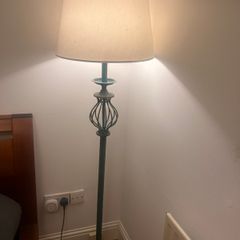 Teal Vintage Style Floor Lamp
