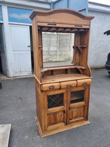 Modern Pine Drinks Cabinet