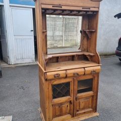 Modern Pine Drinks Cabinet