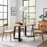 FLEXI 170 Extendable Round Dining Table Laminated or Veener Top 100-170cm Image 3
