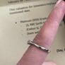 Platinum (950) Trilogy diamond ring Size N Image 4