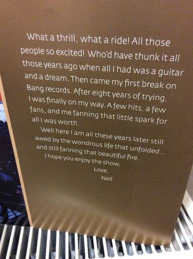 Neil Diamond. World Tour 2011. Official Tour Programme.