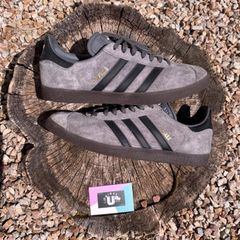 Classic Adidas Gazelle Grey Suede Black
