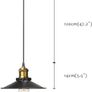 Vintage Industrial Style Ceiling Pendant Lights,Set of 3 Black Metal Pendant Lights,Hanging Light Fixture for Kitchen Island,Farmhouse,Living Room,Bedroom FREE SHIPPING Image 3