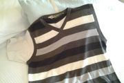 Men's Striped V-Neck T-Shirt - Size M