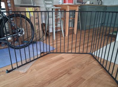 baby partition with gate