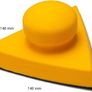 Glass Polish 15908 Hand Sanding Block, Hook & Loop Handheld Sanding Pad | 140 x 140 mm Image 3