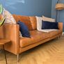 EZ Living Piper 3 Seater Charme Cigar Leather Image 4