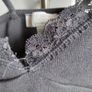 Pull&Bear Black Ribbed Strappy Top with Lace Trim Image 3